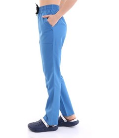 Resim Alpaka Pantolon Bel Lastikli - 36 Saü Mavi-7092 