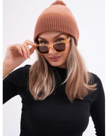 Resim Ritagarcia Peluş Ponponlu Bere Kahve 