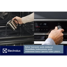 Resim Electrolux EOD6F77WV 600 Serisi Steambake Buhar Ilaveli Katalitik ve Aquaclean Temizlemeli 72 Lt A+ Wi-Fi Beyaz Cam Ankastre Fırın 
