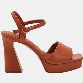 Resim Katy Perry The Square Open Kadın Kahverengi Topuklu Sandalet Kahverengi 