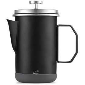 Resim Mufunye Paslanmaz Çelik 1l French Press - Kamp Seyahat İçin Katlanır Saplı Kahve Makinesi Diğer 