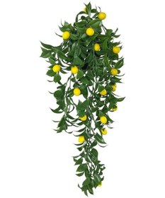 Resim Yapay Çiçek Saksıda Sarkan Limon 60*20cm 