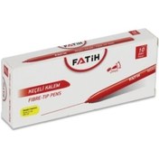 Resim Fatih Keçeli Boya Kalemi Ofis Tipi Kırmızı 34040 