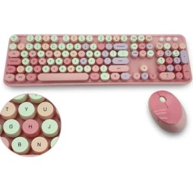 Resim Uravas Store Mofii Pembe Sweet Dm Klavye Mause Set 