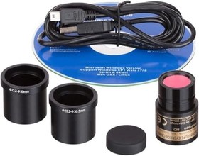 Resim TriLine 2500X Binoküler 5MP USB Kamera Bilgisayar Destekli Bileşik Biyolojik Dijital Mikroskop 
