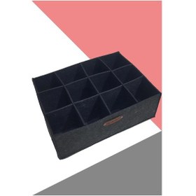 Resim Ayarlanabilir Çekmece/dolap İçi Organizer-çekmece Ve Dolap Düzenleyici,3x4 Cm,şık Ve Pratik Siyah 