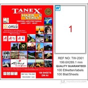 Resim Tanex Printer Lazer Yazıcı Etiketi Tw-2001 199.6X289.1 