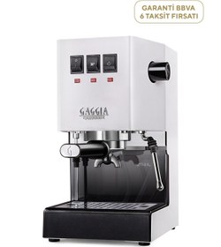 Resim Gaggia Classic E24 Beyaz Manuel Espresso Kahve Makinesi 
