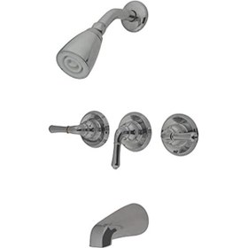 Resim Kb238 Magellan Küvet Duş Bataryası, 3 Kollu, Fırçalanmış Nikel, 12,7 Cm Musluk 6998 