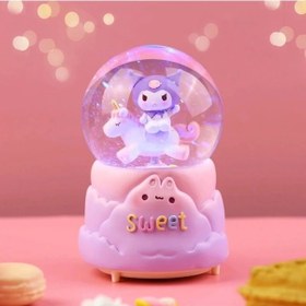 Resim Kuromi İçi Dönmeli Püskürtmeli Işıklı Müzikli Kar Küresi Büyük Boy Alk3038 