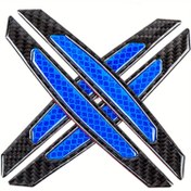 Resim 4 Adet Karbon Fiber Kapı Kenar Koruyucuları, PVC Malzeme, Yansıtıcı Araba Yan Kapı Bumper Korumalı Bantlar, Evrensel Uyarlama Çizik Önleyici Trim Yapıştırmaları 