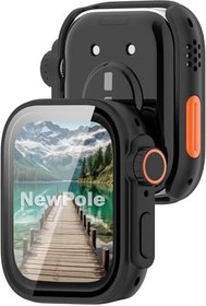 Resim bbtech Huawei Fit 3 Akıllı Saati Apple Watch Ultra'ya Çeviren Ekran Koruyuculu Kasa;Siyah 