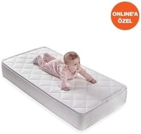 Resim Yataş Mini Milky Comfy Yıkanabilir Pedli Dht Yaylı Bebek Yatağı, 70x140 cm 