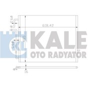 Resim KALE 381300 Klima Radyatoru Kondenser Al/Al (Mercedes-Benz: W210 E200 (95+)) (WA253847) 