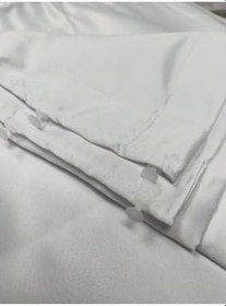 Resim Saten Güneşlik Perde Beyaz Güneşlik, 330 x 250 