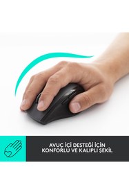 Resim Logitech M705 Marathon Uni-Nano Kablosuz Mouse (Siyah) 