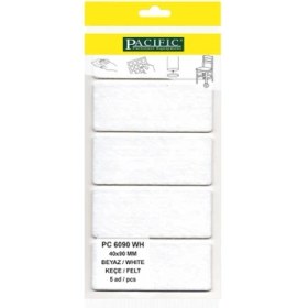 Resim Pacific Beyaz Yapışkanlı Keçe (40 mm x 90 mm) 