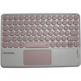 Resim OneZero NO:102 Pembe Bluetooth Touch Pad Li Klavye Slim 