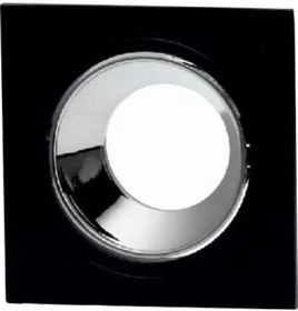 Resim Cata Jaguar Gu-10 Duylu Siyah-platin Sıva Altı Kare Spot Ampulsüz 