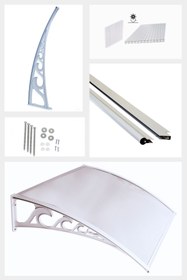 Resim Genel Markalar Pratik Sundurma Kapı Pencere Üstü 100x150 cm Gri 6 mm Levhalı 