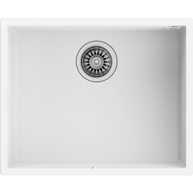 Resim Teka SQUARE 50.40 TG ARTIC WHITE Tezgahaltı Granit Eviye Beyaz 50 cm 115230024 
