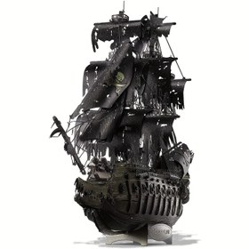 Resim Yetişkin Metal 3D Bulmaca, Uçan Hollandalı Korsan Gemi Modeli Kiti, 3D Gemi Modeli Yapım Kiti, DIY El Sanatları Kiti, Aile Zamanı İçin Uygun, Zor 3D Bulmaca, Zarif Doğum Günü Hediyesi 