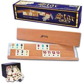 Resim Star Ağaç Okey Takımı 