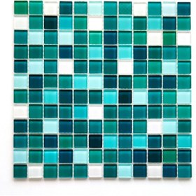 Resim MozaiKristaL Havuz ve tüm yaşam alanları için Kristal Mozaik ( 1 Kutu = 11 File Karo = 1 m2 Fiyatıdır ) 