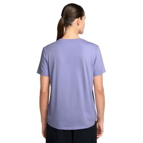 Resim Nike Club Kadın Mor Günlük Stil T-Shirt IB2447-533 