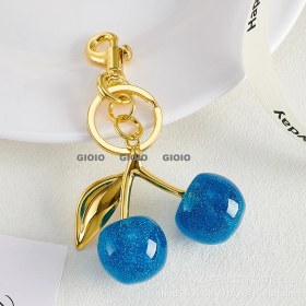 Resim Silver1 Gıoıo Yeni Ipek Eşarp Anahtarlık Kişiselleştirilmiş Inci Papyon Çanta Çekicilik Dokuma Anahtarlık (Yurt Dışından) 