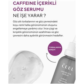 Resim The Ceel Göz Altı Torbalanma ve Morluk Karşıtı, Aydınlatıcı Göz Bakım Serumu Caffeine, Glutatyon 30 ml 