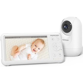 Resim Momcozy 5 Inç 1080p Hd Kameralı Bebek Telsizi Wi- Fi Gerektirmez 