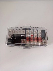 Resim FORX5 Amfi Blok Sigorta Dağıtıcı - 4'lü Blok Kablo Dağıtıcı - Hem Artı Hem Şase Dağıtıcı Blok 