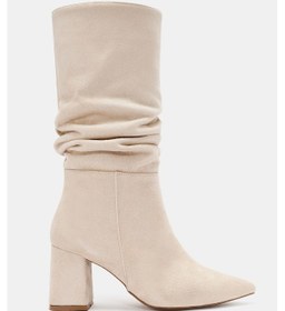 Resim Luna Kadın Bej Topuklu Çizme Bej 