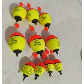 Resim 10'lu/20'li 10g,15g,20g,30g,50g Balıkçılık Şamandıraları - Yüksek Görünürlüklü EVA, Büyük Gövdeli Küre, Sazan ve Kefal İçin İdeal, Gece Balıkçılığı & Uzun Atışlar, Havzalar ve Nehirler için Uygun, Karışık Ağırlıklar Dahil 