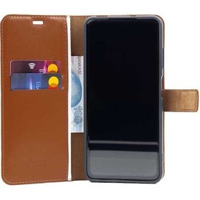 Resim Vivo Y15S Kapaklı Kılıf Suni Deri, Kartlık Cüzdan Bölmeli Mıknatıslı Kapatma kopçalı 