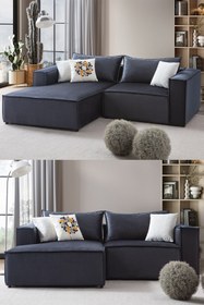 Resim EDSY HOME Arven Köşe Koltuk Takımı Antrasit 