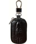 Resim Tongdashop 1 Adet Erkek Araba Anahtarlığı Çantası Siyah Fermuarlı Mini Bel Çantası 