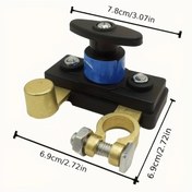 Resim Dashanshop Pirinç Negatif Terminal Ayrıcı Anahtarı 12-24v Akü Kesici Güvenlik Şalteri 