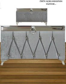 Resim Sonem Çeyiz Sandık Gelin Damat Bohça Nişan Çeyiz Sandığı 2li 0315 
