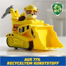 Resim Paw Patrol, Rubble Oyun Figürlü Inşaat Aracı (Sürdürülebilir Temel Araç/ana Araç), 3 Yaşından Büyük Çocuklar Için Oyuncak 