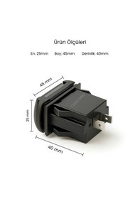 Resim Ch-32 Qc3.0 + Pd Type-c Çift Usb 12-24v Araç Şarj Cihazı 