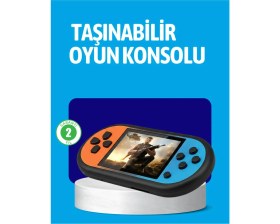 Resim Sayarmarkt Retro 520 Oyunlu Taşınabilir Konsol Hd Ekran USB Şarjlı 