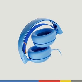 Resim Skullcandy Grom kablolu kulak üstü kulaklık, çocuklar için, ses seviyesi sınırlaması, paylaşılabilir ses bağlantısı, mikrofon, Bluetooth cihazları ve bilgisayarlar ile uyumlu, mavi 