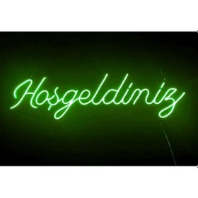 Resim Hoşgeldiniz Kafe Neon Tabela 