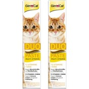 Resim Gimcat Duo Paste Multivitamin Peynirli Kedi Macunu 2 x 50 G 