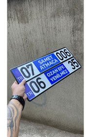 Resim AlbaDekor35 AlbaDekor - Kişiye Özel Firmaya Özel Mavi Dekor , Hediyelik Ürün , Dekor Plaka , App Plaka (1 ADET) 