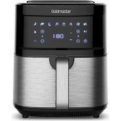 Resim 7l Geniş Hazneli Inox Dokunmatik Airfryer, 9 Fan Teknolojili, Sağlıklı Pişirme 