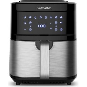 Resim 7l Geniş Hazneli Inox Dokunmatik Airfryer, 9 Fan Teknolojili, Sağlıklı Pişirme 