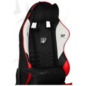 Resim Rio Terletmez Kısmi Derili Kadife Kumaş Kırmızı Siyah Gaming Oyuncu Koltuğu -4 Kırmızı 